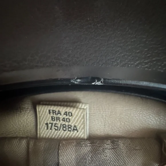 Burberry 100% Lambskin Leather Trench Coat – Taupe, Size 8 (Made in Italy) - Picture 5 of 10